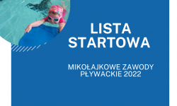 Lista startowa Mikołajkowe Zawody Pływackie 2022